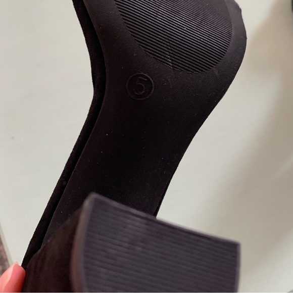 Lulus Black Velvet Heels - Picture 6 of 6